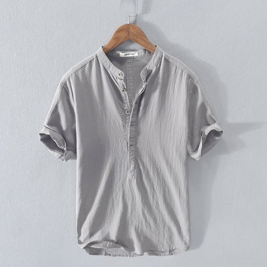 MARIO - SUMMER SHIRT IN COTTON AND LINEN