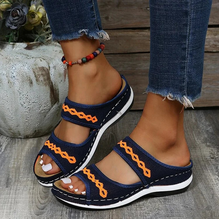 LEATHER ORTHOPEDIC ARCH SUPPORT SANDALS