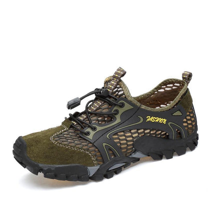 Men's outdoor hiking shoes mesh shoes breathable casual light