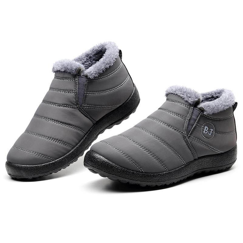 Men's Winter Warm Cotton Soft Bottom Warm Waterproof  Snow Boots