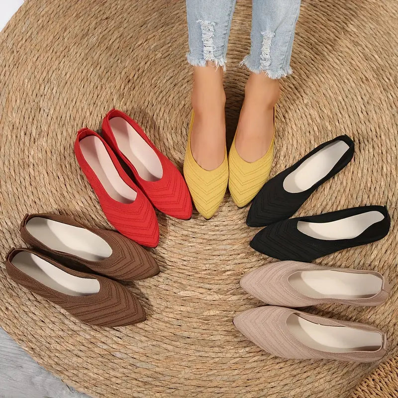 POINTED TOE ORTHOPEDIC SLIP ON SHOES