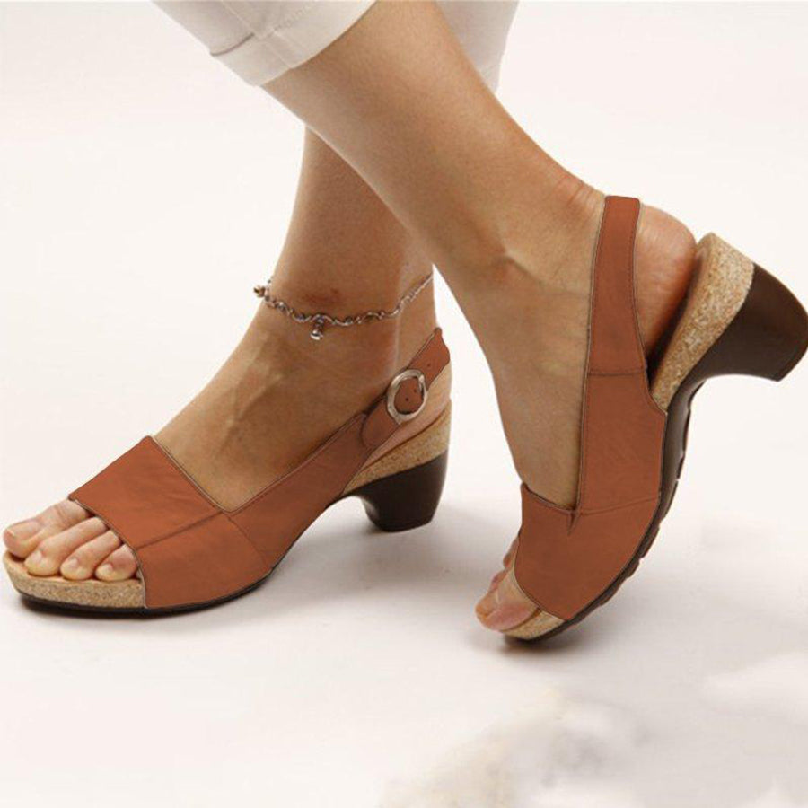 ELEGANT ORTHOPEDIC SUMMER HIGH-HEELED SANDALS