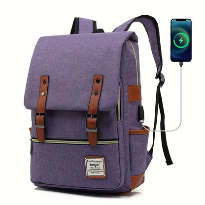 EMMA™ VINTAGE NYLON LAPTOP BACKPACK