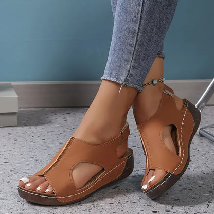 WOMEN'S RETRO WEDGE SANDALS