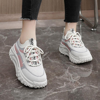 BREATHABLE TRENDY KNIT MESH ORTHO SNEAKERS