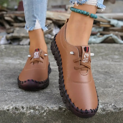 Women Handmade Shoes Platform Loafers