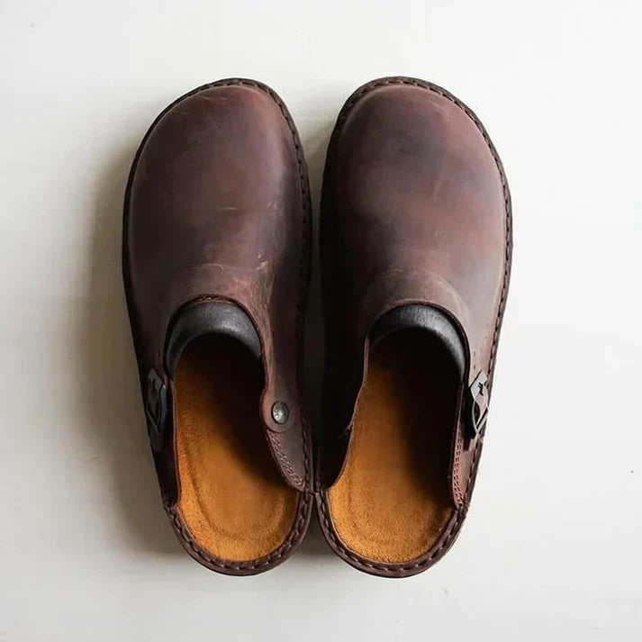 ORTHOPEDIC LEATHER SLIPPERS