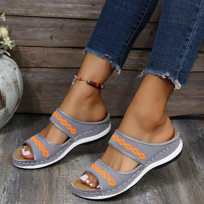 LEATHER ORTHOPEDIC ARCH SUPPORT SANDALS