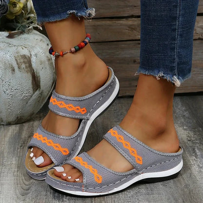 LEATHER ORTHOPEDIC ARCH SUPPORT SANDALS