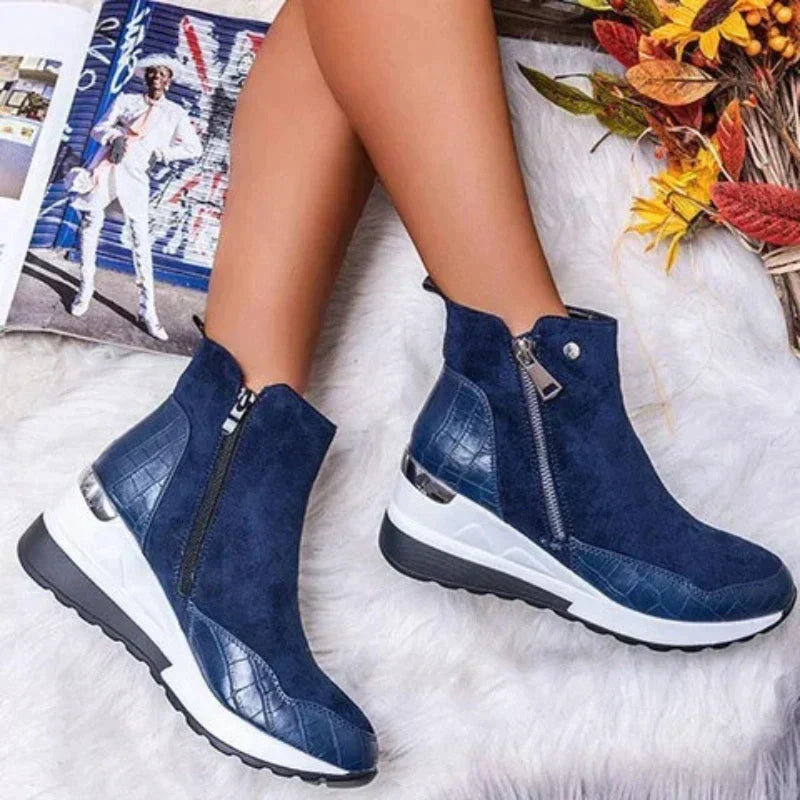 WOMEN'S WARM ZIPPER PLUSH SHOES