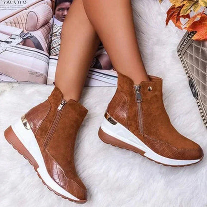 WOMEN'S WARM ZIPPER PLUSH SHOES