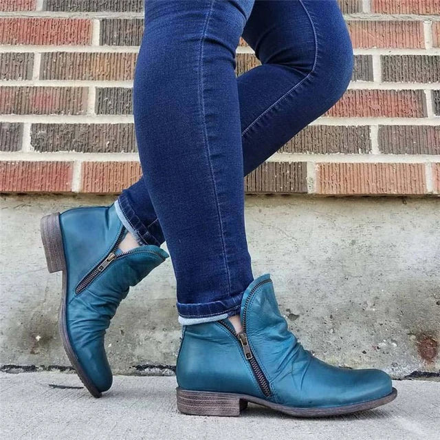 WOMEN ZIPPER WATERPROOF ANKLE-SUPPORT BOOTS 2023