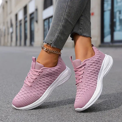 SOLID COLORFUL CASUAL SNEAKERS