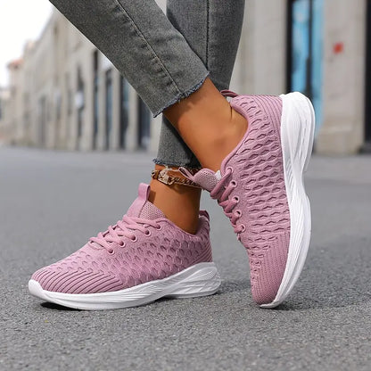 SOLID COLORFUL CASUAL SNEAKERS