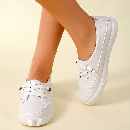 WOMEN'S CASUAL LOW-TOP FLAT SKATE SHOES