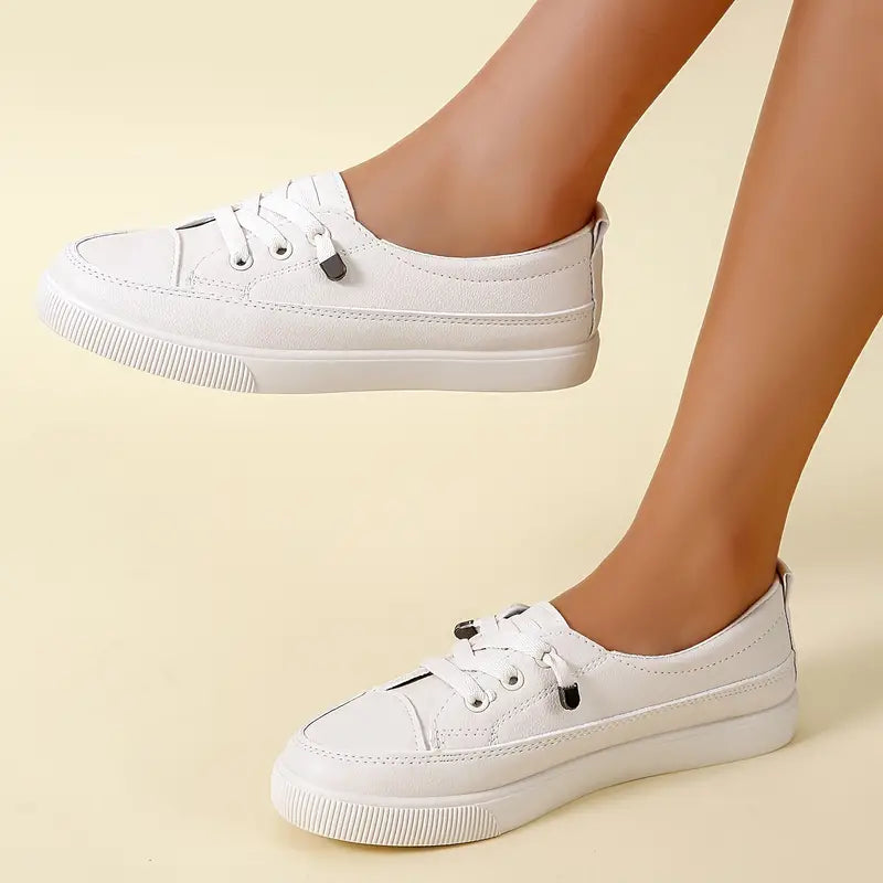 WOMEN'S CASUAL LOW-TOP FLAT SKATE SHOES