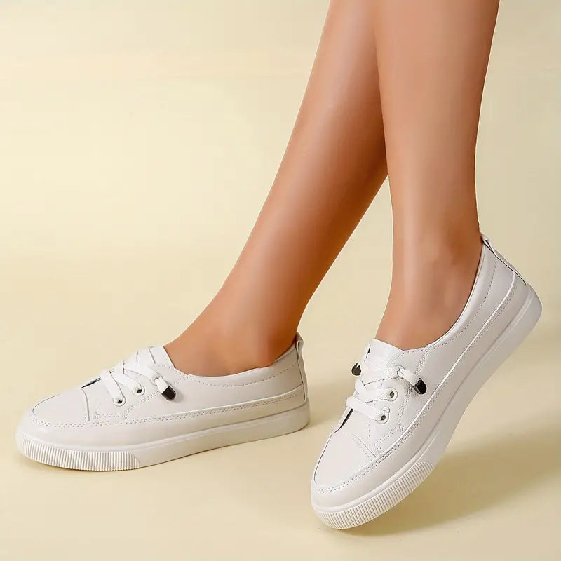 WOMEN'S CASUAL LOW-TOP FLAT SKATE SHOES