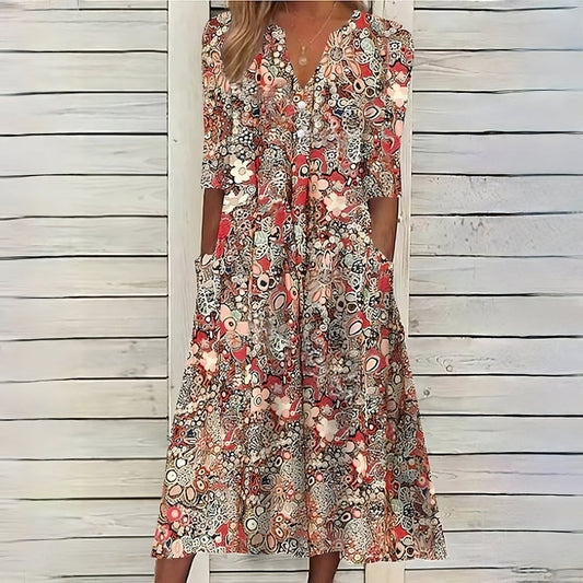 JANA - SUMMER FLOWER DRESS