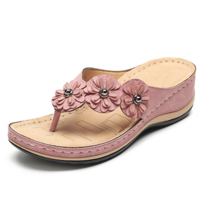 Flower Clip Toe Beach Sandals
