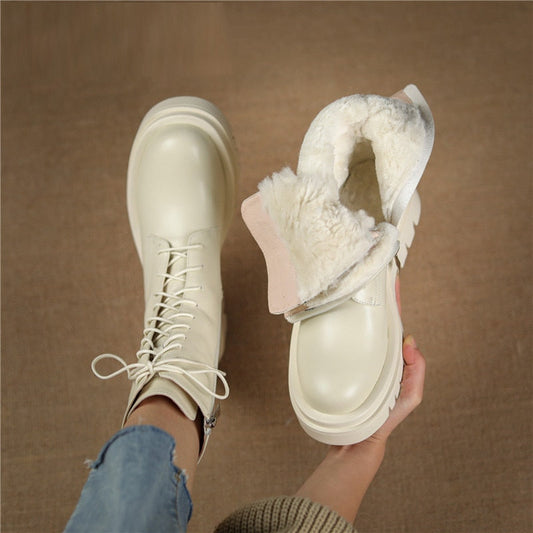 Women Ankle Winter Fur Snow Boots