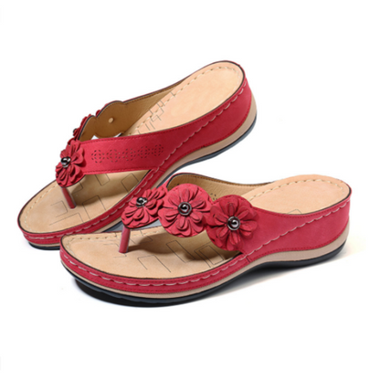 Flower Clip Toe Beach Sandals