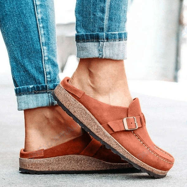 Leather Slip-On Soft Footbed Orthopedic Arch-Support Sandals （Buy 2 Items 10% Off & Free Shipping）