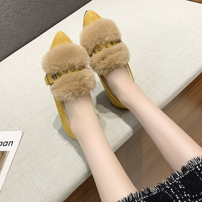 women's plus velvet cotton shoes