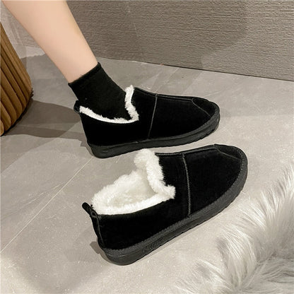 Warm Plush Flats Cotton Shoes