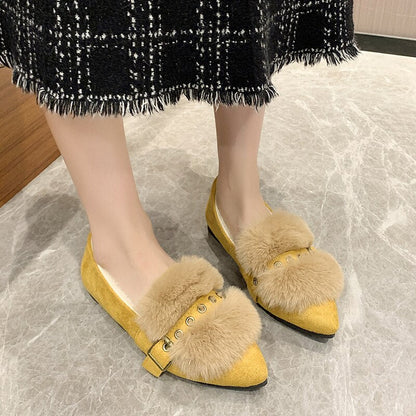 women's plus velvet cotton shoes