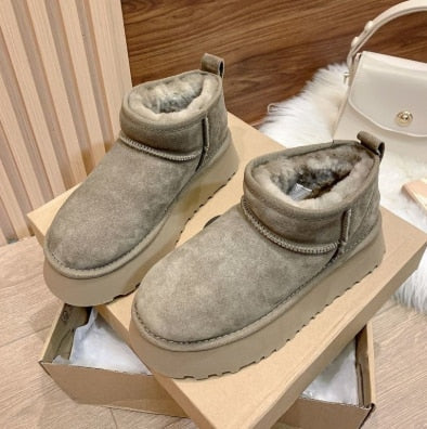 Winter Fur Warm Ankle Snow Boots