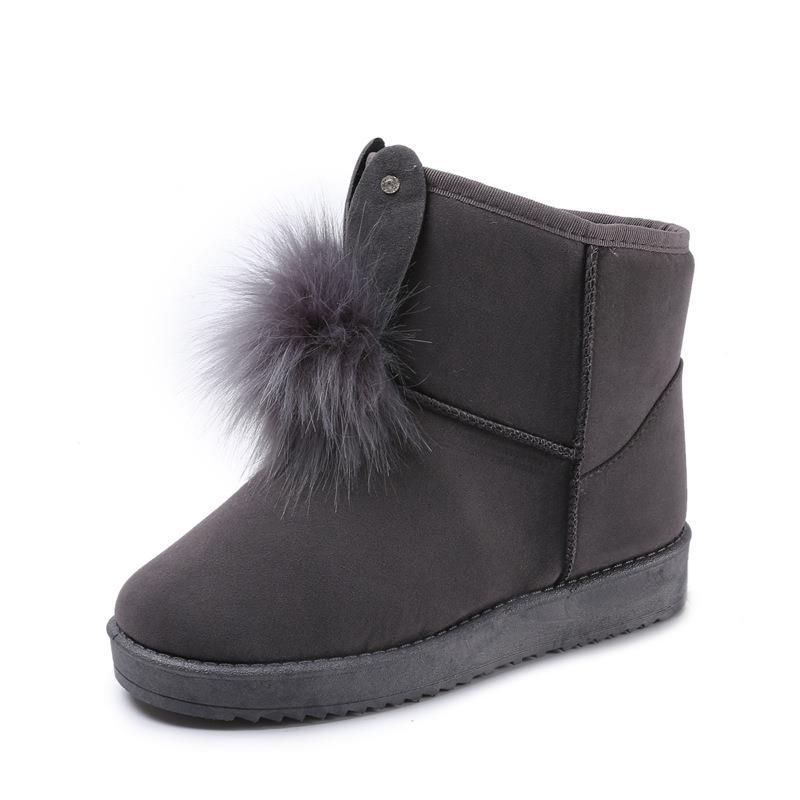 New Korean Short Bowknot Suede Short Boots