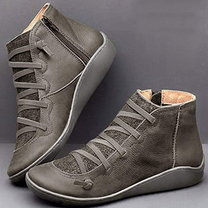 Comfortable leather arch support boots