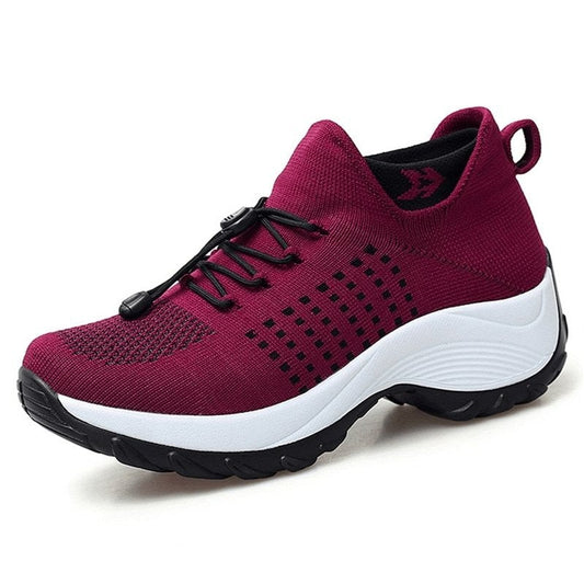 Ortho Stretch Cushion Shoes - Red